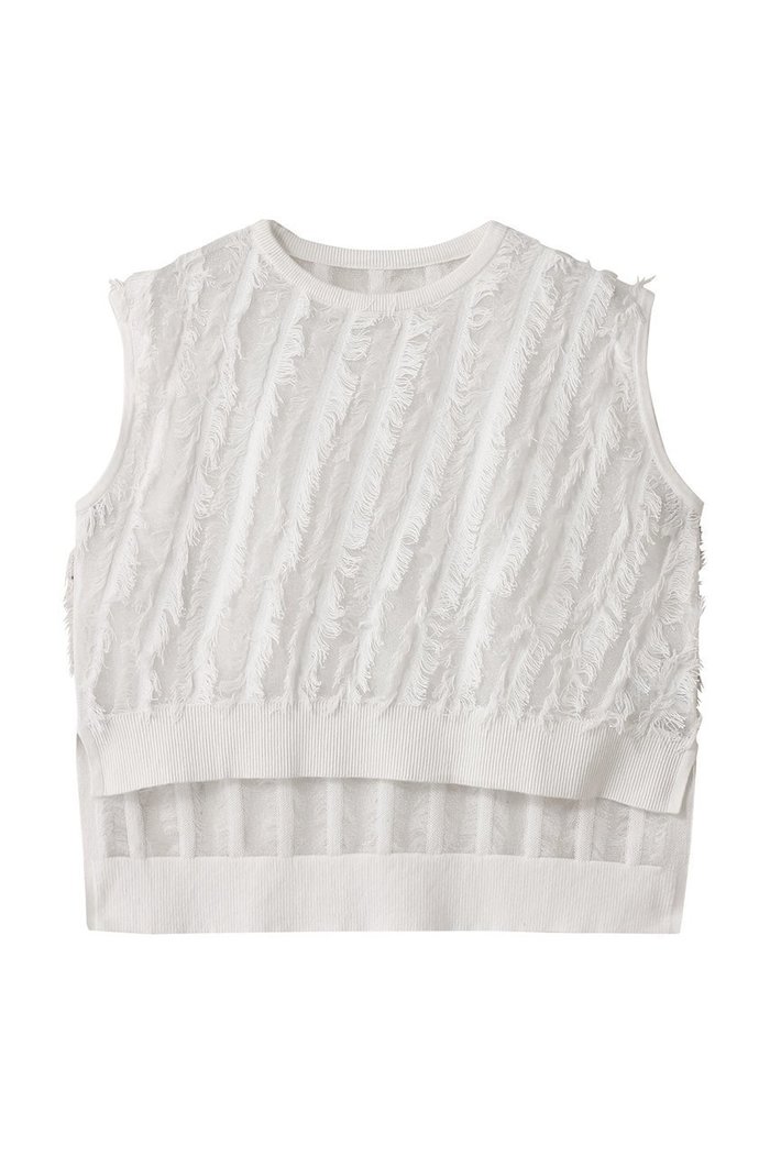 【アナイ/ANAYI】のコットンフリンジバイアスプルオーバー インテリア・キッズ・メンズ・レディースファッション・服の通販 founy(ファニー) https://founy.com/ ファッション Fashion レディースファッション Fashion for Women トップス・カットソー Cut & Sew Tops ニット Knit Tops & Sweaters カジュアルプルオーバー・ニットトップス Pullovers & Knit Tops / Casual Pullovers スリーブ Sleeve, Long Sleeve / Short Sleeve バランス Balance, Style Balance ファブリック Fabric, Textile フリンジ Fringe, Tassel ボトム Bottoms, Lower Wear ミックス Mix, Mixed Style |ID: prp329100004621259 ipo3291000000033155644