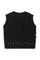 【アナイ/ANAYI】のコットンフリンジバイアスプルオーバー 人気、トレンドファッション・服の通販 founy(ファニー) ファッション Fashion レディースファッション Fashion for Women トップス・カットソー Cut & Sew Tops ニット Knit Tops & Sweaters カジュアルプルオーバー・ニットトップス Pullovers & Knit Tops / Casual Pullovers 2025年 2025 2025-2026秋冬・A/W Autumn/Winter 2025–26 AW25–26 スリーブ Sleeve, Long Sleeve / Short Sleeve バランス Balance, Style Balance ファブリック Fabric, Textile フリンジ Fringe, Tassel ボトム Bottoms, Lower Wear ミックス Mix, Mixed Style A/W・秋冬 Autumn/Winter thumbnail ブラック|ID: prp329100004621259 ipo3291000000033155649