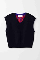 【エンフォルド/ENFOLD】のKNIT VEST/ベスト 人気、トレンドファッション・服の通販 founy(ファニー) ファッション Fashion レディースファッション Fashion for Women トップス・カットソー Cut & Sew Tops ニット Knit Tops & Sweaters ベスト&ジレ / 重ね着スタイル Vests & Gilets カジュアルプルオーバー・ニットトップス Pullovers & Knit Tops / Casual Pullovers ソックス Socks, Hosiery タンク Tank Top, Sleeveless Top フロント Front, Front Design ベスト Vest, Waistcoat ベーシック Basic, Essential 今季 This Season, Current Season 再入荷 Restock / Back in Stock thumbnail ダークネイビー|ID: prp329100004621262 ipo3291000000033155668