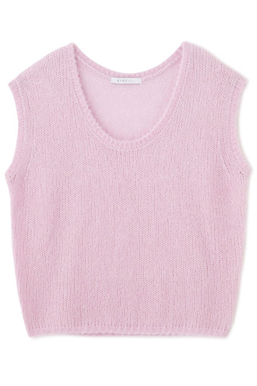 【エトレトウキョウ/ETRE TOKYO】のスーパーキッドモヘヤスリーブレスニットプルオーバー 人気、トレンドファッション・服の通販 founy(ファニー) 　ファッション　Fashion　レディースファッション　Fashion for Women　トップス・カットソー　Cut & Sew Tops　ニット　Knit Tops & Sweaters　カジュアルプルオーバー・ニットトップス　Pullovers & Knit Tops / Casual Pullovers　キャミソール　Camisole, Spaghetti Strap Top　シルク　Silk, 100% Silk　シンプル　Simple, Minimal　タンク　Tank Top, Sleeveless Top　ベーシック　Basic, Essential　新作・新入荷　New Arrivals / New In　other-8|ID: prp329100004621263 ipo3291000000033155690