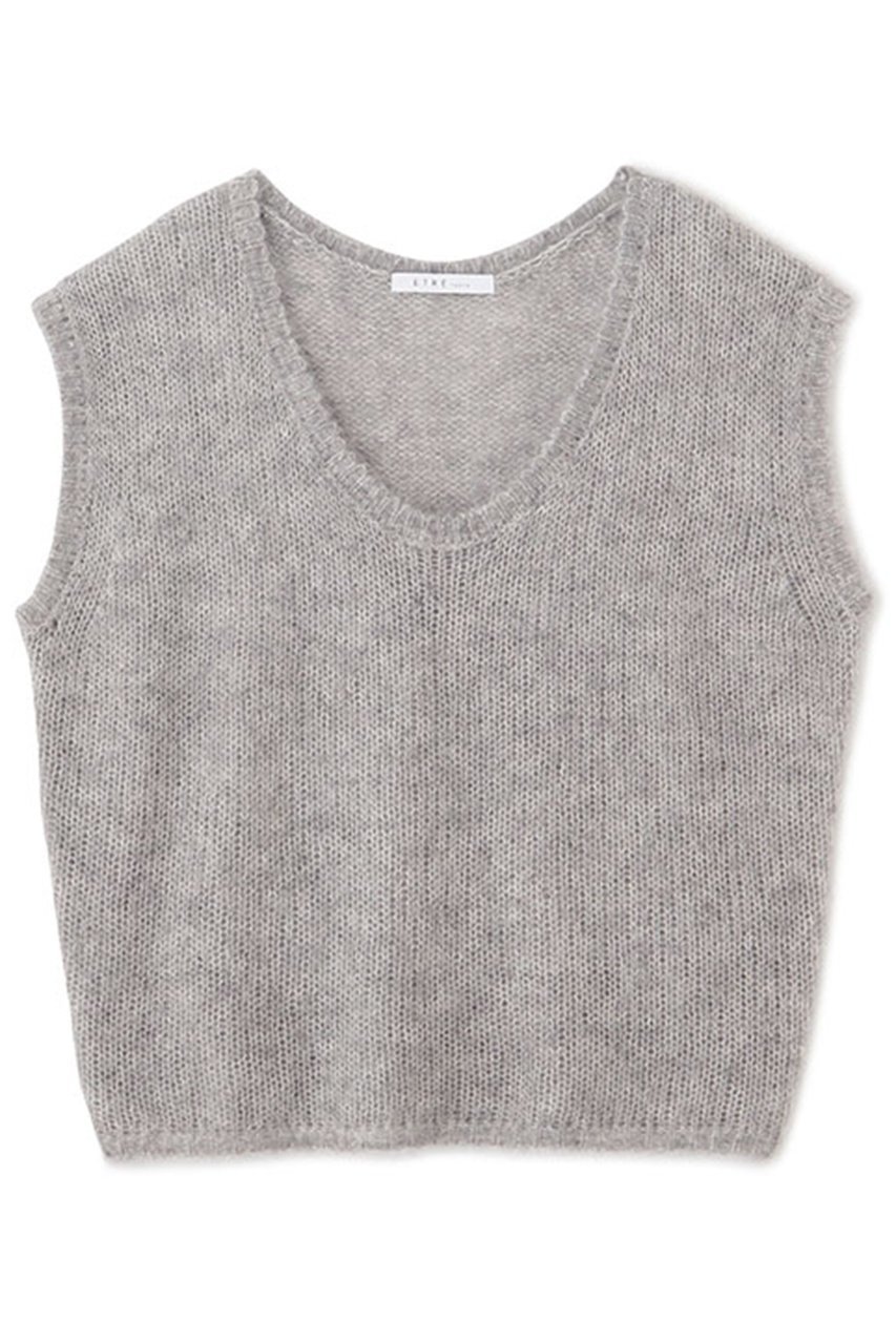 【エトレトウキョウ/ETRE TOKYO】のスーパーキッドモヘヤスリーブレスニットプルオーバー 人気、トレンドファッション・服の通販 founy(ファニー) 　ファッション　Fashion　レディースファッション　Fashion for Women　トップス・カットソー　Cut & Sew Tops　ニット　Knit Tops & Sweaters　カジュアルプルオーバー・ニットトップス　Pullovers & Knit Tops / Casual Pullovers　キャミソール　Camisole, Spaghetti Strap Top　シルク　Silk, 100% Silk　シンプル　Simple, Minimal　タンク　Tank Top, Sleeveless Top　ベーシック　Basic, Essential　other-6|ID: prp329100004621263 ipo3291000000035300735