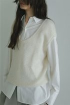 【エトレトウキョウ/ETRE TOKYO】のスーパーキッドモヘヤスリーブレスニットプルオーバー ホワイト|ID:prp329100004621263