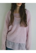 【エトレトウキョウ/ETRE TOKYO】のスーパーキッドモヘヤスリーブレスニットプルオーバー ピンク|ID:prp329100004621263