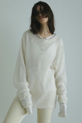 【エトレトウキョウ/ETRE TOKYO】 スーパーキッドモヘヤニットプルオーバー人気、トレンドファッション・服の通販 founy(ファニー) ファッション Fashion レディースファッション Fashion for Women トップス・カットソー Cut & Sew Tops ニット Knit Tops & Sweaters カジュアルプルオーバー・ニットトップス Pullovers & Knit Tops / Casual Pullovers おすすめ Recommended / Our Picks インナー Innerwear シルク Silk, 100% Silk シンプル Simple, Minimal スリーブ Sleeve, Long Sleeve / Short Sleeve 新作・新入荷 New Arrivals / New In |ID:prp329100004621265