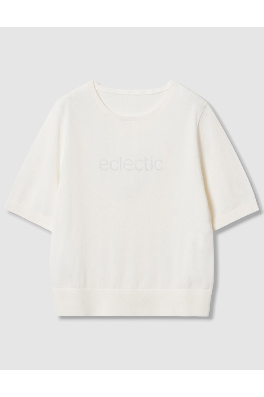 【アナイ/ANAYI】のECLECTICロゴプルオーバー インテリア・キッズ・メンズ・レディースファッション・服の通販 founy(ファニー) 　ファッション　Fashion　レディースファッション　Fashion for Women　トップス・カットソー　Cut & Sew Tops　ニット　Knit Tops & Sweaters　カジュアルプルオーバー・ニットトップス　Pullovers & Knit Tops / Casual Pullovers　2025年　2025　2025-2026秋冬・A/W　Autumn/Winter 2025–26 AW25–26　なめらか　Smooth, Silky Texture　コンパクト　Compact, Small Size　ジャケット　Jacket, Outerwear　ストレッチ　Stretch, Stretchy Fabric　夏　Summer　春　Spring　S/S・春夏　SS, Spring/Summer, Warm Season　A/W・秋冬　Autumn/Winter　オフホワイト|ID: prp329100004621273 ipo3291000000033155762