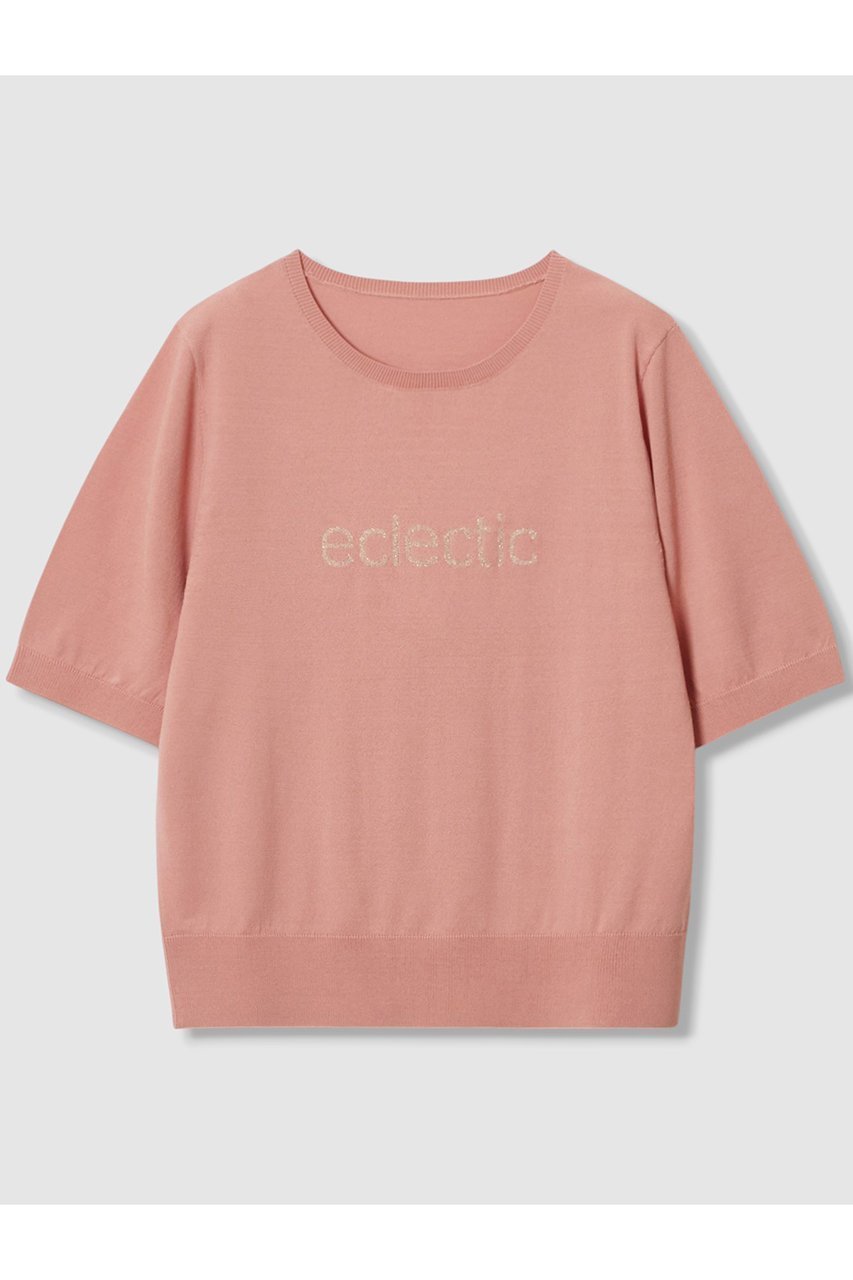 【アナイ/ANAYI】のECLECTICロゴプルオーバー インテリア・キッズ・メンズ・レディースファッション・服の通販 founy(ファニー) 　ファッション　Fashion　レディースファッション　Fashion for Women　トップス・カットソー　Cut & Sew Tops　ニット　Knit Tops & Sweaters　カジュアルプルオーバー・ニットトップス　Pullovers & Knit Tops / Casual Pullovers　2025年　2025　2025-2026秋冬・A/W　Autumn/Winter 2025–26 AW25–26　なめらか　Smooth, Silky Texture　コンパクト　Compact, Small Size　ジャケット　Jacket, Outerwear　ストレッチ　Stretch, Stretchy Fabric　夏　Summer　春　Spring　S/S・春夏　SS, Spring/Summer, Warm Season　A/W・秋冬　Autumn/Winter　ピンク|ID: prp329100004621273 ipo3291000000033155763