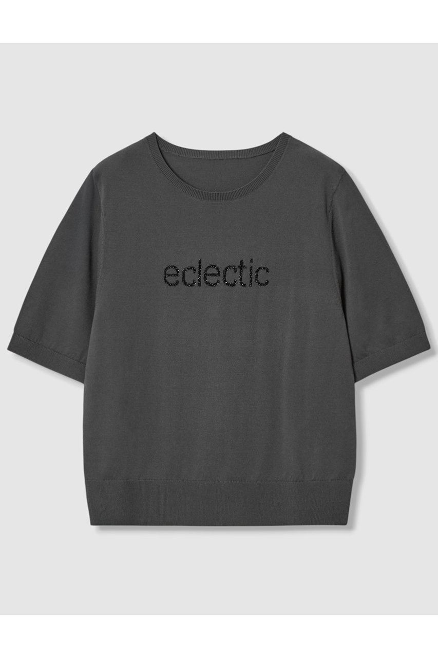 【アナイ/ANAYI】のECLECTICロゴプルオーバー インテリア・キッズ・メンズ・レディースファッション・服の通販 founy(ファニー) 　ファッション　Fashion　レディースファッション　Fashion for Women　トップス・カットソー　Cut & Sew Tops　ニット　Knit Tops & Sweaters　カジュアルプルオーバー・ニットトップス　Pullovers & Knit Tops / Casual Pullovers　2025年　2025　2025-2026秋冬・A/W　Autumn/Winter 2025–26 AW25–26　なめらか　Smooth, Silky Texture　コンパクト　Compact, Small Size　ジャケット　Jacket, Outerwear　ストレッチ　Stretch, Stretchy Fabric　夏　Summer　春　Spring　S/S・春夏　SS, Spring/Summer, Warm Season　A/W・秋冬　Autumn/Winter　チャコールグレー|ID: prp329100004621273 ipo3291000000033155764