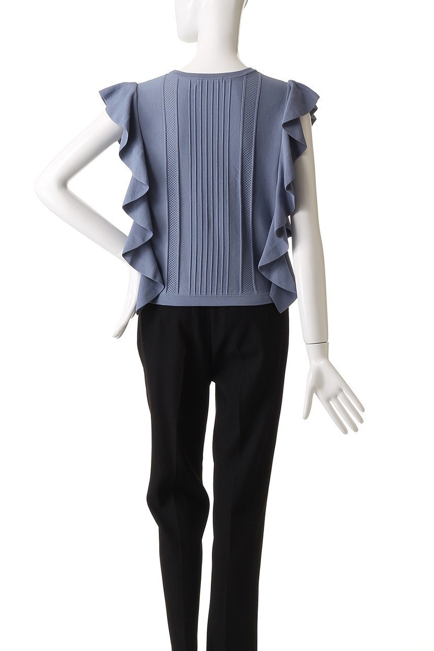 【アナイ/ANAYI】のビラテラールラッフルプルオーバー 人気、トレンドファッション・服の通販 founy(ファニー) 　ファッション　Fashion　レディースファッション　Fashion for Women　トップス・カットソー　Cut & Sew Tops　ニット　Knit Tops & Sweaters　カジュアルプルオーバー・ニットトップス　Pullovers & Knit Tops / Casual Pullovers　2025年　2025　2025-2026秋冬・A/W　Autumn/Winter 2025–26 AW25–26　なめらか　Smooth, Silky Texture　インナー　Innerwear　ジャケット　Jacket, Outerwear　フェミニン　Feminine, Girly　ラッフル　Ruffle, Frill　A/W・秋冬　Autumn/Winter　other-4|ID: prp329100004621276 ipo3291000000033155798
