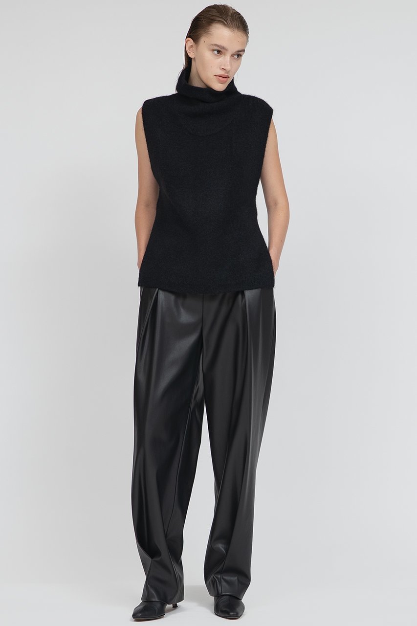 【イロット/IIROT】のシンセティック レザー パンツ 人気、トレンドファッション・服の通販 founy(ファニー) 　ファッション　Fashion　レディースファッション　Fashion for Women　パンツ　Pants & Trousers　フロント　Front, Front Design　エレガント 上品　Elegant　other-5|ID: prp329100004621284 ipo3291000000033155860