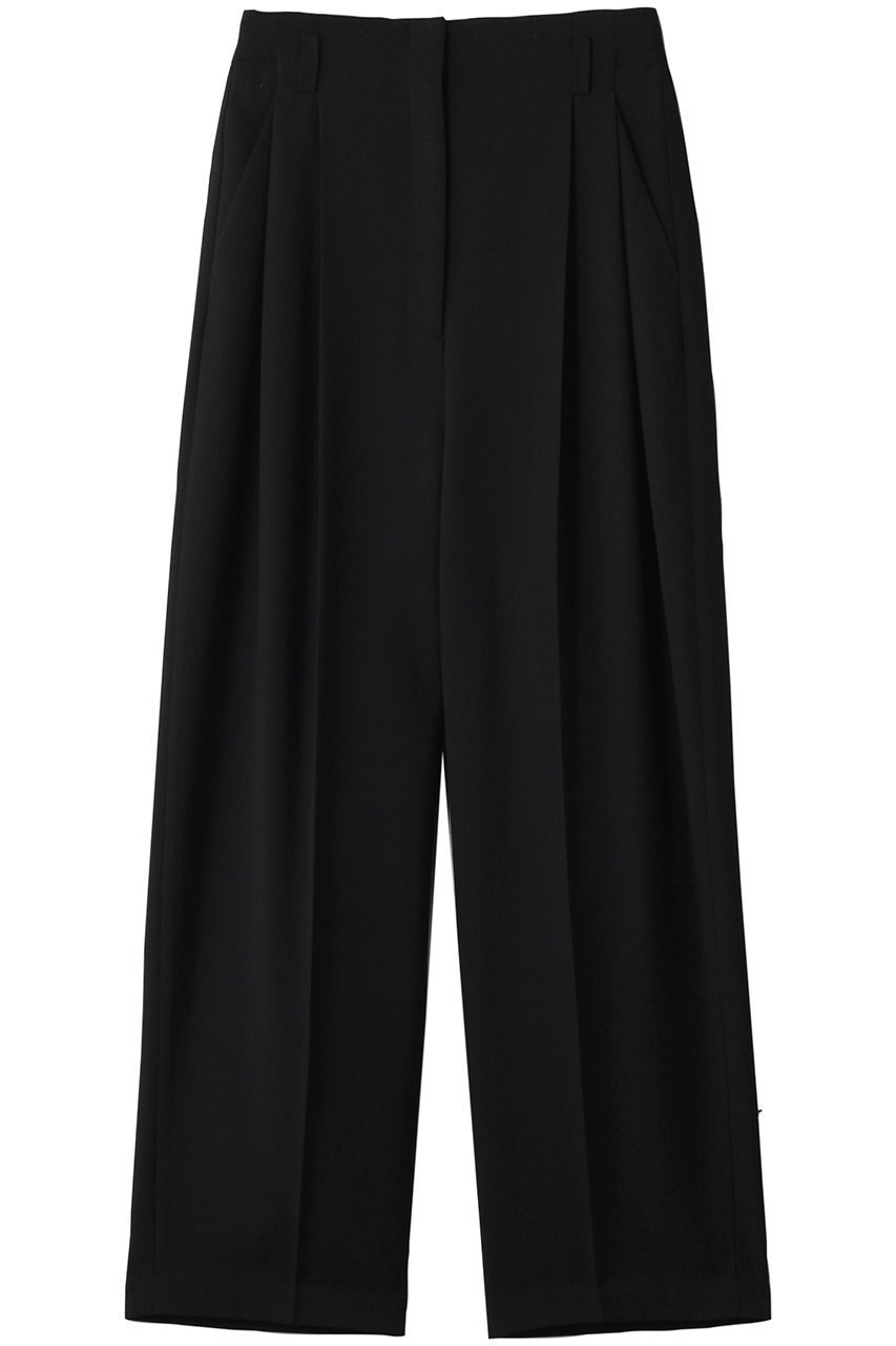 【イロット/IIROT】のウール ブレンド タック パンツ インテリア・キッズ・メンズ・レディースファッション・服の通販 founy(ファニー) 　ファッション　Fashion　レディースファッション　Fashion for Women　パンツ　Pants & Trousers　2025年　2025　2025-2026秋冬・A/W　Autumn/Winter 2025–26 AW25–26　バランス　Balance, Style Balance　エレガント 上品　Elegant　今季　This Season, Current Season　定番　Standard, Basic Item　A/W・秋冬　Autumn/Winter　ブラック|ID: prp329100004621300 ipo3291000000033155968