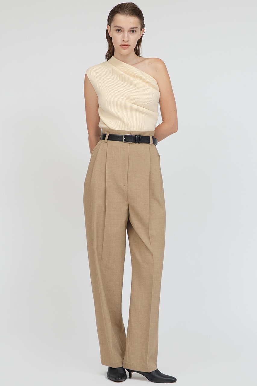 【イロット/IIROT】のウール ブレンド タック パンツ 人気、トレンドファッション・服の通販 founy(ファニー) 　ファッション　Fashion　レディースファッション　Fashion for Women　パンツ　Pants & Trousers　バランス　Balance, Style Balance　エレガント 上品　Elegant　今季　This Season, Current Season　定番　Standard, Basic Item　other-5|ID: prp329100004621300 ipo3291000000035543534