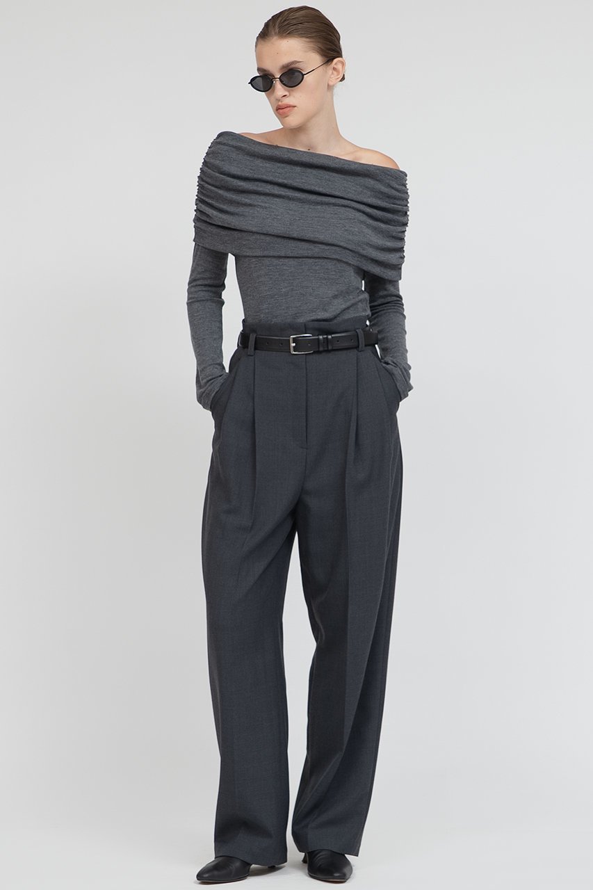 【イロット/IIROT】のウール ブレンド タック パンツ 人気、トレンドファッション・服の通販 founy(ファニー) 　ファッション　Fashion　レディースファッション　Fashion for Women　パンツ　Pants & Trousers　バランス　Balance, Style Balance　エレガント 上品　Elegant　今季　This Season, Current Season　定番　Standard, Basic Item　other-5|ID: prp329100004621300 ipo3291000000035598282