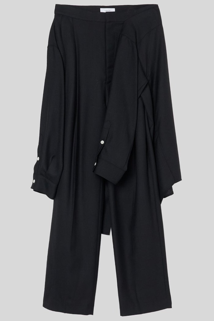 【イロット/IIROT】のWool Biera ドッキング パンツ インテリア・キッズ・メンズ・レディースファッション・服の通販 founy(ファニー) https://founy.com/ ファッション Fashion レディースファッション Fashion for Women パンツ Pants & Trousers なめらか Smooth, Silky Texture シルク Silk, 100% Silk スラックス Slacks, Dress Pants ドッキング Docking, Mixed Material ボトム Bottoms, Lower Wear |ID: prp329100004621302 ipo3291000000036225783