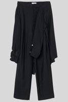 【イロット/IIROT】のWool Biera ドッキング パンツ 人気、トレンドファッション・服の通販 founy(ファニー) ファッション Fashion レディースファッション Fashion for Women パンツ Pants & Trousers なめらか Smooth, Silky Texture シルク Silk, 100% Silk スラックス Slacks, Dress Pants ドッキング Docking, Mixed Material ボトム Bottoms, Lower Wear |ID:prp329100004621302