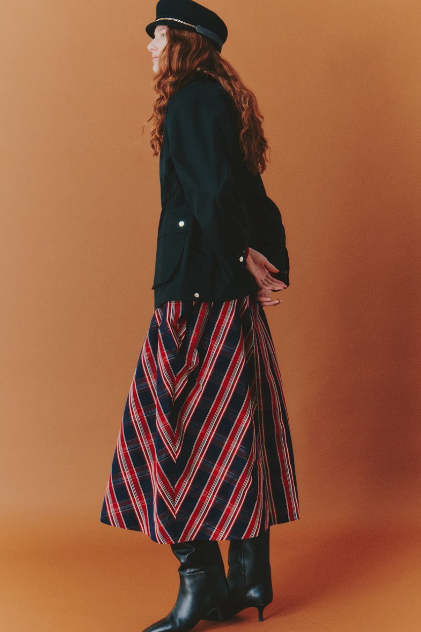 【アナイ/ANAYI】のチェックタフタギャザー スカート 人気、トレンドファッション・服の通販 founy(ファニー) 　ファッション　Fashion　レディースファッション　Fashion for Women　スカート　Skirts　ロングスカート　Long Skirts / Maxi & Midi Skirts　2025年　2025　2025-2026秋冬・A/W　Autumn/Winter 2025–26 AW25–26　おすすめ　Recommended / Our Picks　ギャザー　Gathered, Ruffled　タフタ　Taffeta, Structured Fabric　チェック　Check, Plaid, Tartan　バイアス　Bias, Diagonal Cut　パターン　Pattern, Design Print　ポケット　Pocket, Pocket Detail　ロング　Long, Long-Length　A/W・秋冬　Autumn/Winter　other-7|ID: prp329100004621325 ipo3291000000033156133