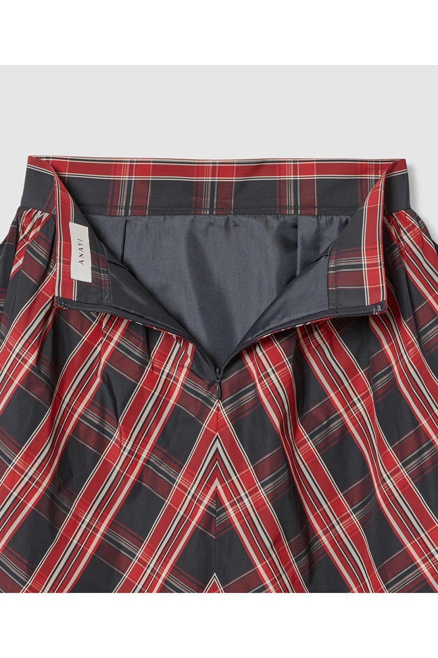 【アナイ/ANAYI】のチェックタフタギャザー スカート 人気、トレンドファッション・服の通販 founy(ファニー) 　ファッション　Fashion　レディースファッション　Fashion for Women　スカート　Skirts　ロングスカート　Long Skirts / Maxi & Midi Skirts　おすすめ　Recommended / Our Picks　ギャザー　Gathered, Ruffled　タフタ　Taffeta, Structured Fabric　チェック　Check, Plaid, Tartan　バイアス　Bias, Diagonal Cut　パターン　Pattern, Design Print　ポケット　Pocket, Pocket Detail　ロング　Long, Long-Length　other-6|ID: prp329100004621325 ipo3291000000035651172