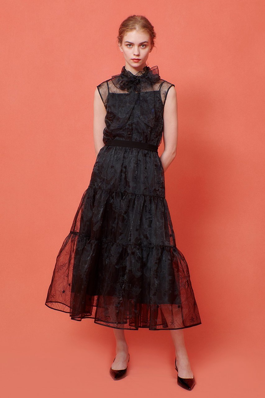【アルアバイル/allureville】の【Loulou Willoughby】オーガンジーフラワー刺繍スカート 人気、トレンドファッション・服の通販 founy(ファニー) 　ファッション　Fashion　レディースファッション　Fashion for Women　スカート　Skirts　2025年　2025　2025-2026秋冬・A/W　Autumn/Winter 2025–26 AW25–26　オーガンジー　Organza Fabric　フラワー　Flower, Floral　A/W・秋冬　Autumn/Winter　other-8|ID: prp329100004621327 ipo3291000000033156148