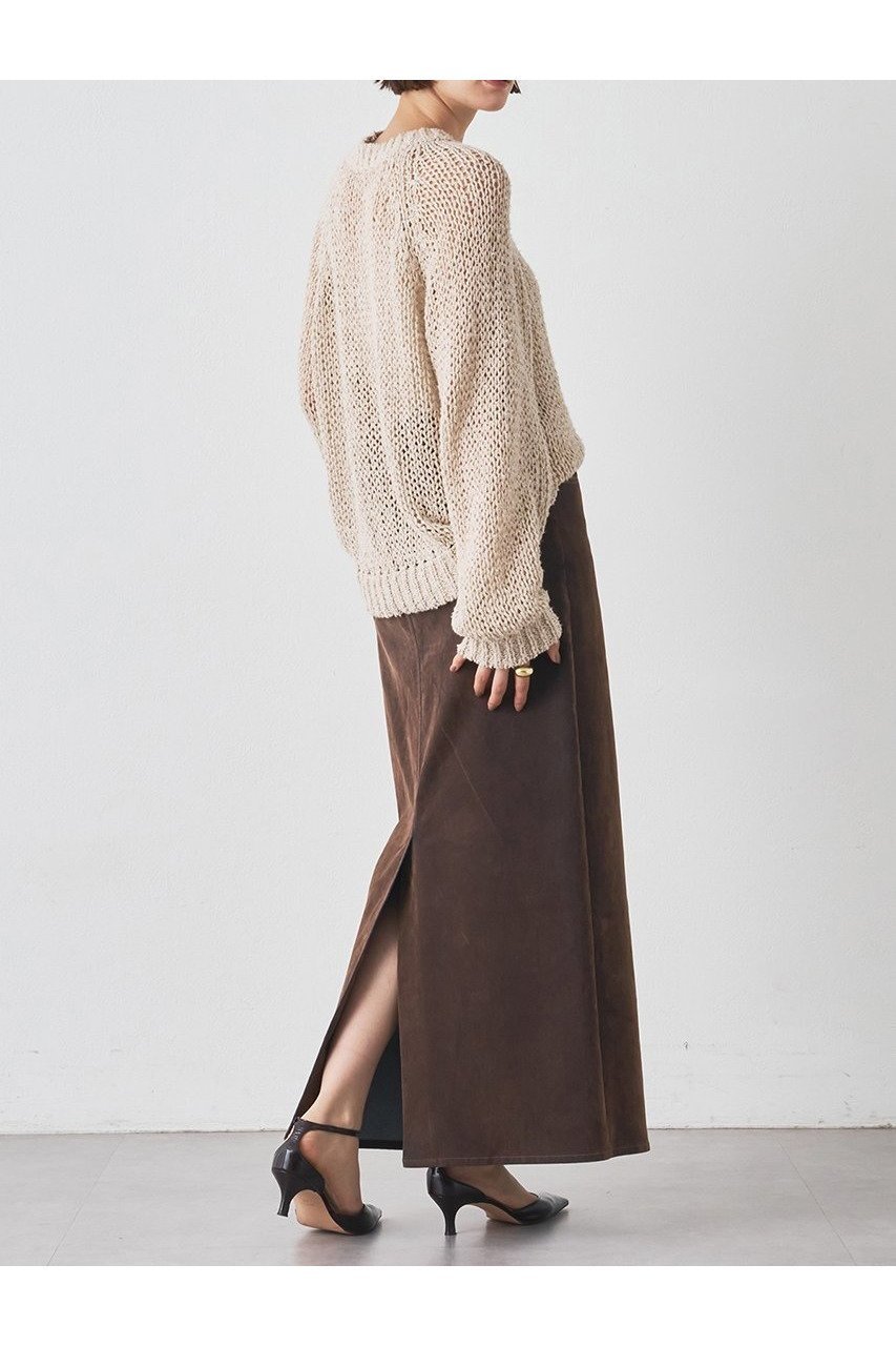 【ウィムガゼット/Whim Gazette】のデニムフロッキースリットスカート 人気、トレンドファッション・服の通販 founy(ファニー) 　ファッション　Fashion　レディースファッション　Fashion for Women　スカート　Skirts　ロングスカート　Long Skirts / Maxi & Midi Skirts　2025年　2025　2025-2026秋冬・A/W　Autumn/Winter 2025–26 AW25–26　おすすめ　Recommended / Our Picks　クール　Cool, Chic　シンプル　Simple, Minimal　ストレッチ　Stretch, Stretchy Fabric　スリット　Slit, Slit Detail　セットアップ　Set-Up, Coordinated Outfit　デニム　Denim, Jeans Material　ビンテージ　Vintage, Retro Style　フロント　Front, Front Design　ロング　Long, Long-Length　ヴィンテージ　Vintage Style　秋　Autumn　A/W・秋冬　Autumn/Winter　other-5|ID: prp329100004621329 ipo3291000000033156159