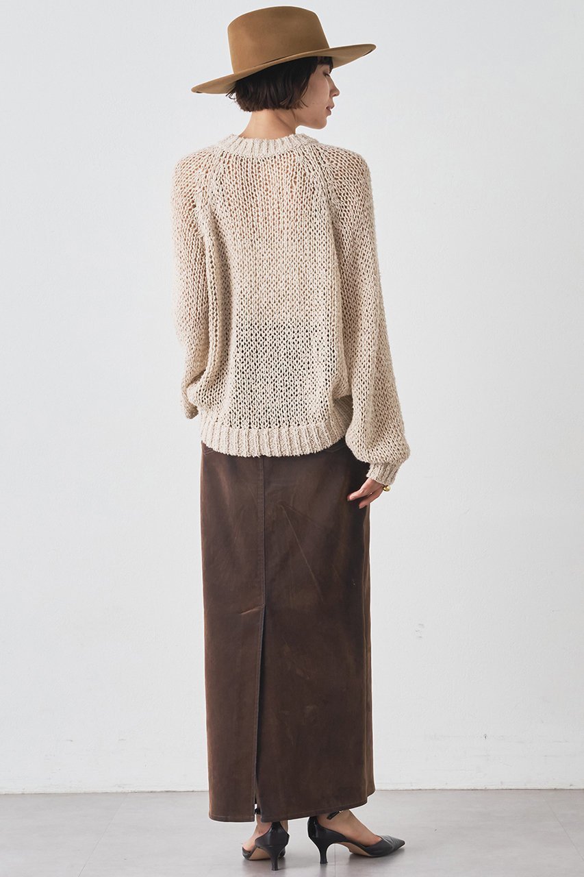 【ウィムガゼット/Whim Gazette】のデニムフロッキースリットスカート 人気、トレンドファッション・服の通販 founy(ファニー) 　ファッション　Fashion　レディースファッション　Fashion for Women　スカート　Skirts　ロングスカート　Long Skirts / Maxi & Midi Skirts　おすすめ　Recommended / Our Picks　クール　Cool, Chic　シンプル　Simple, Minimal　ストレッチ　Stretch, Stretchy Fabric　スリット　Slit, Slit Detail　セットアップ　Set-Up, Coordinated Outfit　デニム　Denim, Jeans Material　ビンテージ　Vintage, Retro Style　フロント　Front, Front Design　ロング　Long, Long-Length　ヴィンテージ　Vintage Style　秋　Autumn　other-4|ID: prp329100004621329 ipo3291000000035496255