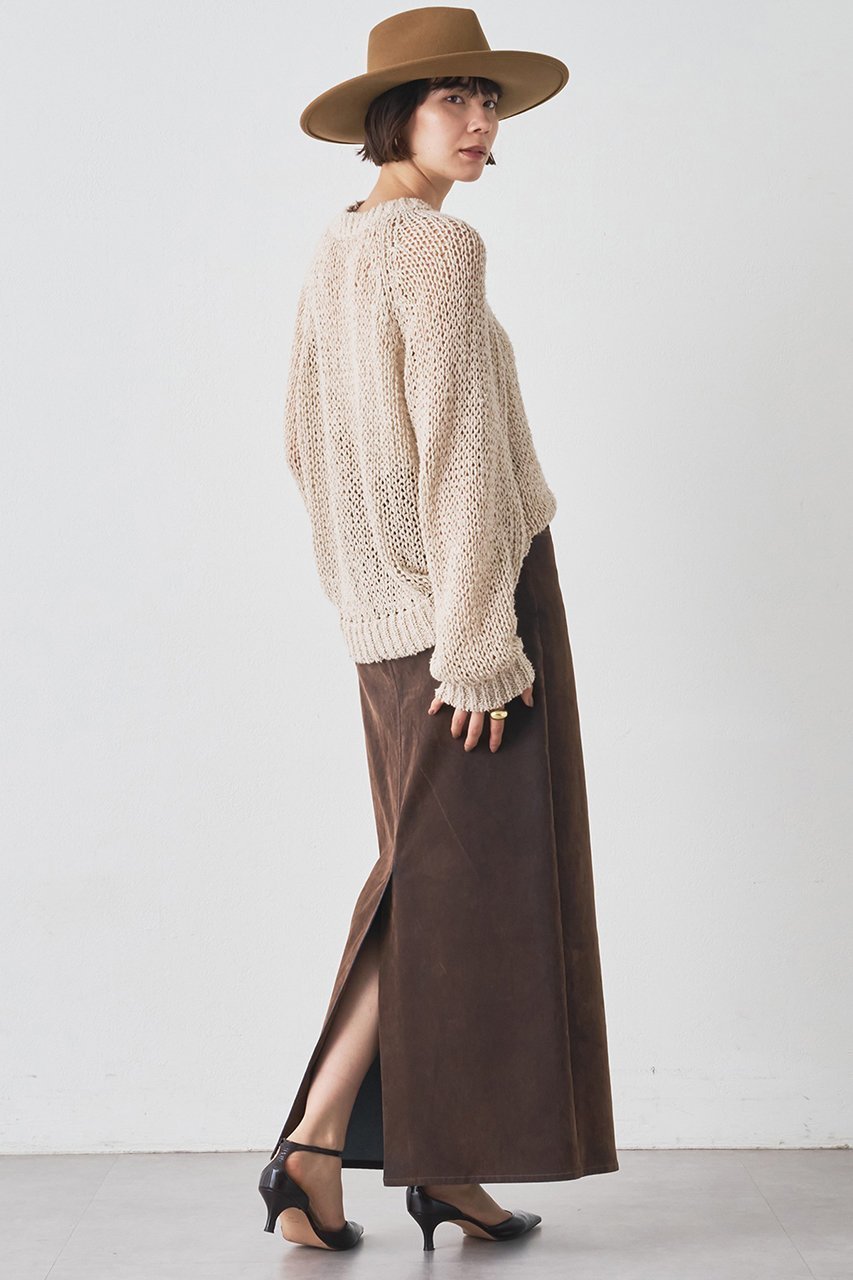 【ウィムガゼット/Whim Gazette】のデニムフロッキースリットスカート 人気、トレンドファッション・服の通販 founy(ファニー) 　ファッション　Fashion　レディースファッション　Fashion for Women　スカート　Skirts　ロングスカート　Long Skirts / Maxi & Midi Skirts　おすすめ　Recommended / Our Picks　クール　Cool, Chic　シンプル　Simple, Minimal　ストレッチ　Stretch, Stretchy Fabric　スリット　Slit, Slit Detail　セットアップ　Set-Up, Coordinated Outfit　デニム　Denim, Jeans Material　ビンテージ　Vintage, Retro Style　フロント　Front, Front Design　ロング　Long, Long-Length　ヴィンテージ　Vintage Style　秋　Autumn　other-5|ID: prp329100004621329 ipo3291000000035496256