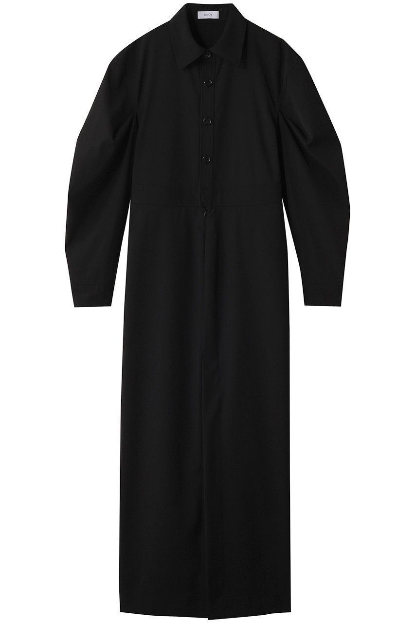 【イロット/IIROT】のタック スリーブ ドレス 人気、トレンドファッション・服の通販 founy(ファニー) 　ファッション　Fashion　レディースファッション　Fashion for Women　スカート　Skirts　ロングスカート　Long Skirts / Maxi & Midi Skirts　スリット　Slit, Slit Detail　スリーブ　Sleeve, Long Sleeve / Short Sleeve　ドレス　Dress, One-Piece　フロント　Front, Front Design　ロング　Long, Long-Length　 other-1|ID: prp329100004621339 ipo3291000000033156196