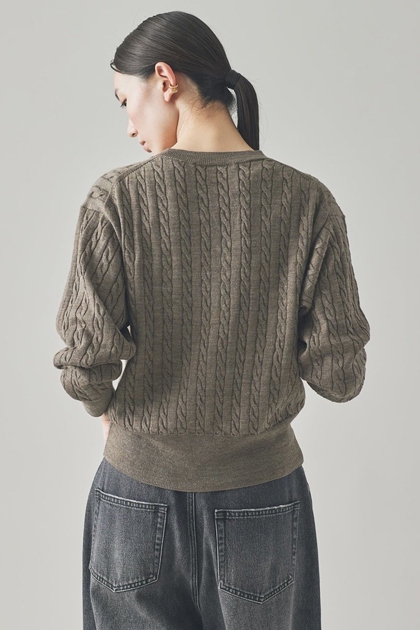 【カレンソロジー/Curensology】のウールリネンVネックニットカーディガン 人気、トレンドファッション・服の通販 founy(ファニー) 　ファッション　Fashion　レディースファッション　Fashion for Women　トップス・カットソー　Cut & Sew Tops　ニット　Knit Tops & Sweaters　カーディガン・羽織り　Layered Style Cardigans　Vネックトップス　V-Neck Tops / V-Cut Neckline Shirts　おすすめ　Recommended / Our Picks　カーディガン　Cardigan, Knitwear　リネン　Linen, Linen Fabric　新作・新入荷　New Arrivals / New In　other-5|ID: prp329100004621387 ipo3291000000033156685