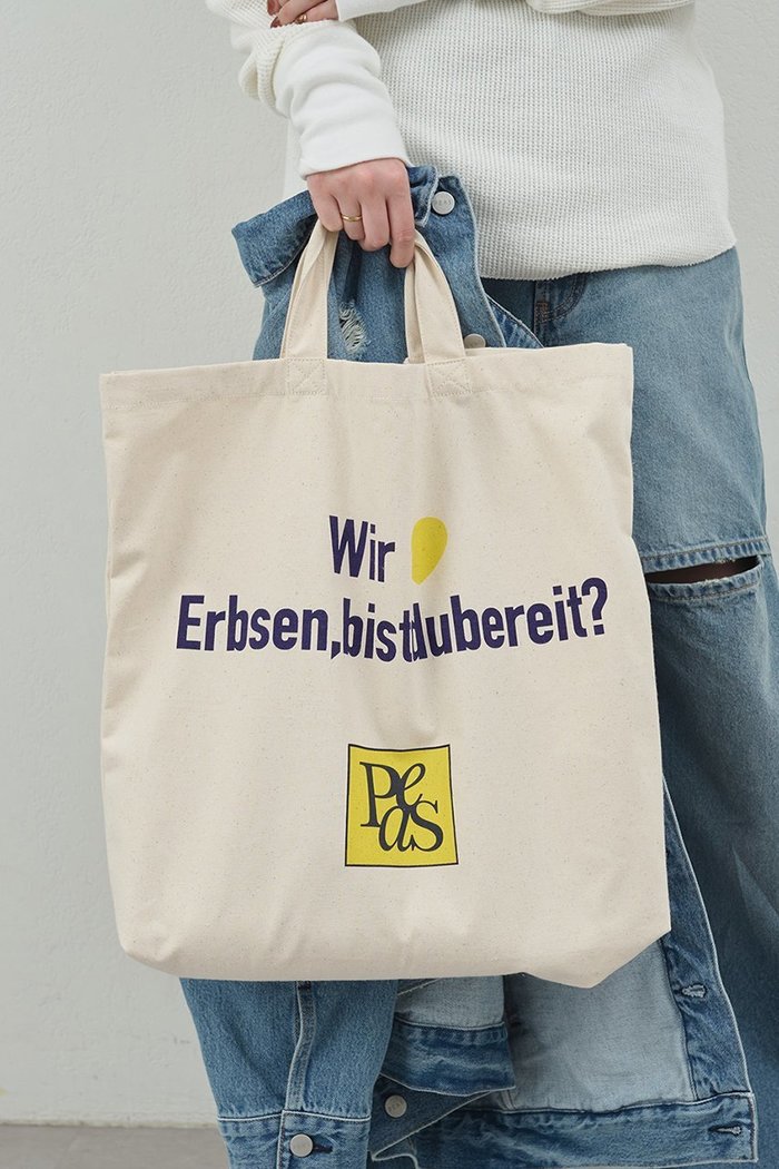 【ガリャルダガランテ/GALLARDAGALANTE】の【PEAS】ショッピングバッグ インテリア・キッズ・メンズ・レディースファッション・服の通販 founy(ファニー) https://founy.com/ ファッション Fashion レディースファッション Fashion for Women バッグ Bags デニム Denim, Jeans Material プリント Print, Printed Pattern |ID: prp329100004622092 ipo3291000000036241249