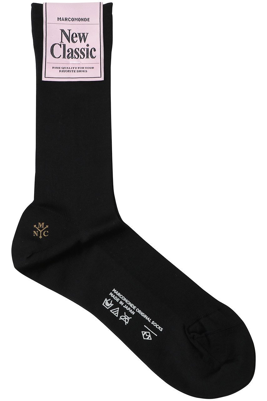 【アルアバイル/allureville】の【MARCOMONDE】FINE GAUGE COTTON RIBBEDSOCKS インテリア・キッズ・メンズ・レディースファッション・服の通販 founy(ファニー) 　ファッション　Fashion　レディースファッション　Fashion for Women　ソックス&靴下　Socks & Hosiery　レッグウェア・ストッキング　Legwear & Hosiery　2025年　2025　2025-2026秋冬・A/W　Autumn/Winter 2025–26 AW25–26　シルケット　Silket, Silky Cotton　ソックス　Socks, Hosiery　ミドル　Middle Length, Mid Height　ルーズ　Loose, Oversized　A/W・秋冬　Autumn/Winter　ブラック|ID: prp329100004622099 ipo3291000000033169317