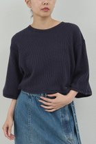 【ガリャルダガランテ/GALLARDAGALANTE】の【PEAS】サーマルクロップドTシャツ ブラック|ID:prp329100004622106