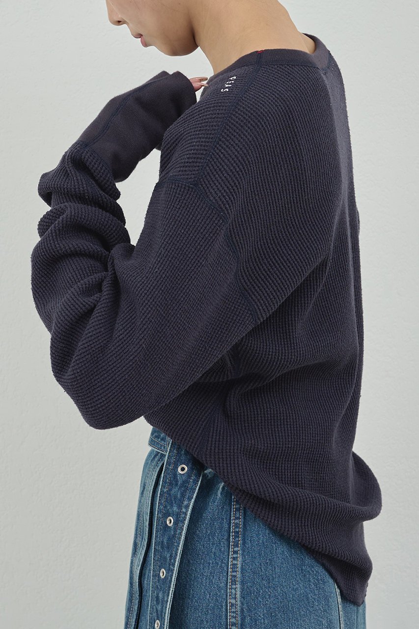 【ガリャルダガランテ/GALLARDAGALANTE】の【PEAS】サーマルロンT 人気、トレンドファッション・服の通販 founy(ファニー) 　ファッション　Fashion　レディースファッション　Fashion for Women　トップス・カットソー　Cut & Sew Tops　シャツ・ブラウス・オフィスカジュアル　Elegant Blouses & Button-Ups　ロングTシャツ・Tシャツ　Longline T-Shirts & Tees　カットソー・ベーシックTシャツ　Cut-and-Sewn Tops / Stretch Tees & Basics　2025年　2025　2025-2026秋冬・A/W　Autumn/Winter 2025–26 AW25–26　おすすめ　Recommended / Our Picks　サテン　Satin, Glossy Fabric　シェイプ　Shape, Slim Fit　シルク　Silk, 100% Silk　スリーブ　Sleeve, Long Sleeve / Short Sleeve　デニム　Denim, Jeans Material　ロング　Long, Long-Length　ワッフル　Waffle, Waffle Knit　A/W・秋冬　Autumn/Winter　other-6|ID: prp329100004622107 ipo3291000000033169381