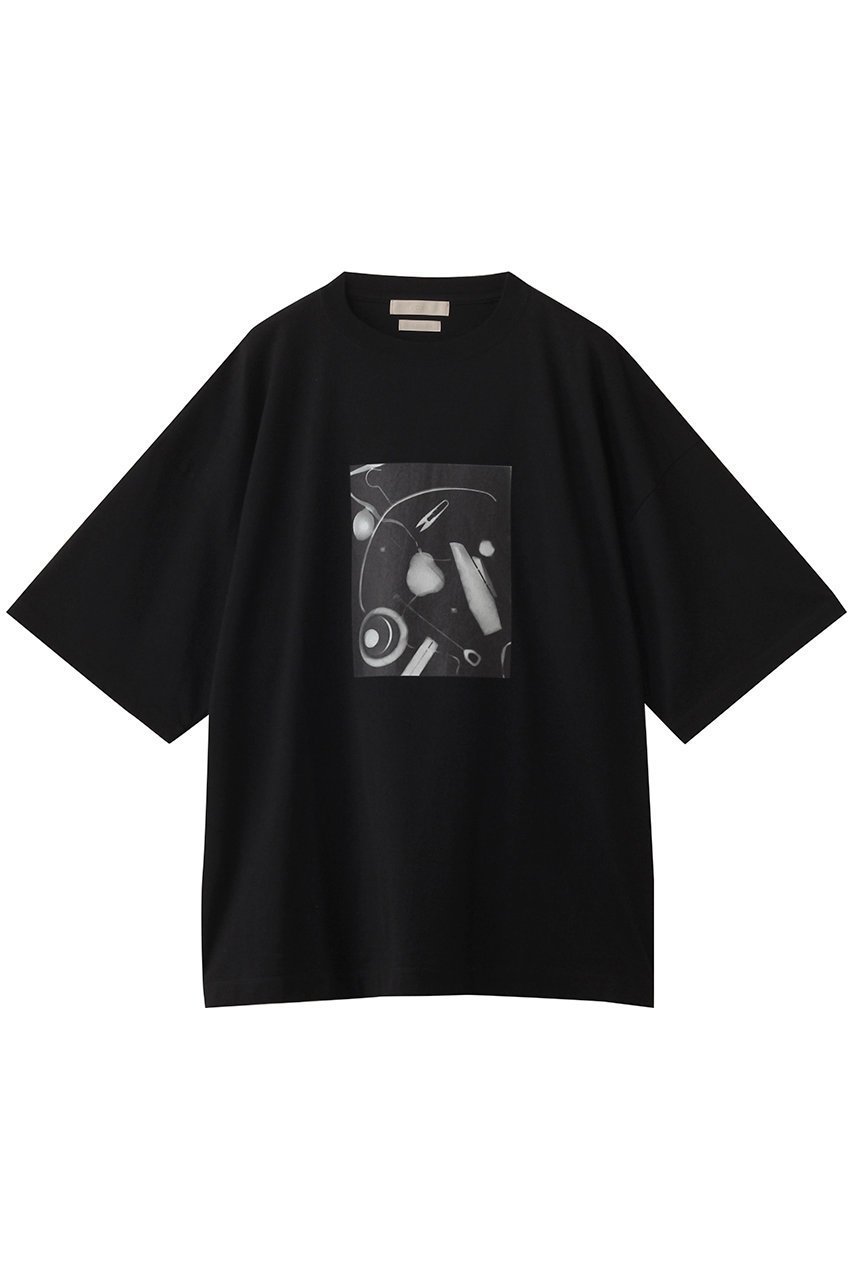 【ヨーク/YOKE / MEN】の【MEN】Photogram プリント Tシャツ インテリア・キッズ・メンズ・レディースファッション・服の通販 founy(ファニー) 　ファッション　Fashion　メンズファッション　Fashion for Men　トップス・カットソー　Cut & Sew Tops　メンズシャツ　Shirts　2025年　2025　2025-2026秋冬・A/W　Autumn/Winter 2025–26 AW25–26　インド　Indian Textile　ショート　Short, Short Length　スリーブ　Sleeve, Long Sleeve / Short Sleeve　フロント　Front, Front Design　プリント　Print, Printed Pattern　定番　Standard, Basic Item　A/W・秋冬　Autumn/Winter　ブラック-オブジェクト|ID: prp329100004622108 ipo3291000000033169387