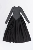 【プランク プロジェクト/PRANK PROJECT】のニットコンビロングドレス / Knit Combination Long Dress 人気、トレンドファッション・服の通販 founy(ファニー) ファッション Fashion レディースファッション Fashion for Women ワンピース Dresses フォーマル・パーティードレス・結婚式用ドレス Elegant & Casual Dresses チュニック Tunic Tops & Dresses 2025年 2025 2025-2026秋冬・A/W Autumn/Winter 2025–26 AW25–26 コンビ Combo, Combination Style タフタ Taffeta, Structured Fabric チュニック Tunic, Long Top ドレス Dress, One-Piece フィット Fit, Slim Fit フォルム Silhouette, Form ロング Long, Long-Length A/W・秋冬 Autumn/Winter |ID:prp329100004622114