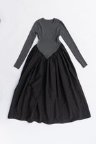 【プランク プロジェクト/PRANK PROJECT】のニットコンビロングドレス / Knit Combination Long Dress 人気、トレンドファッション・服の通販 founy(ファニー) ファッション Fashion レディースファッション Fashion for Women ワンピース Dresses フォーマル・パーティードレス・結婚式用ドレス Elegant & Casual Dresses チュニック Tunic Tops & Dresses 2025年 2025 2025-2026秋冬・A/W Autumn/Winter 2025–26 AW25–26 コンビ Combo, Combination Style タフタ Taffeta, Structured Fabric チュニック Tunic, Long Top ドレス Dress, One-Piece フィット Fit, Slim Fit フォルム Silhouette, Form ロング Long, Long-Length A/W・秋冬 Autumn/Winter thumbnail GRY(グレー)|ID: prp329100004622114 ipo3291000000033169439
