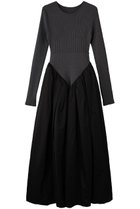 【プランク プロジェクト/PRANK PROJECT】のニットコンビロングドレス / Knit Combination Long Dress 人気、トレンドファッション・服の通販 founy(ファニー) ファッション Fashion レディースファッション Fashion for Women ワンピース Dresses フォーマル・パーティードレス・結婚式用ドレス Elegant & Casual Dresses チュニック Tunic Tops & Dresses コンビ Combo, Combination Style タフタ Taffeta, Structured Fabric チュニック Tunic, Long Top ドレス Dress, One-Piece フィット Fit, Slim Fit フォルム Silhouette, Form ロング Long, Long-Length thumbnail GRY(グレー)|ID: prp329100004622114 ipo3291000000035865104