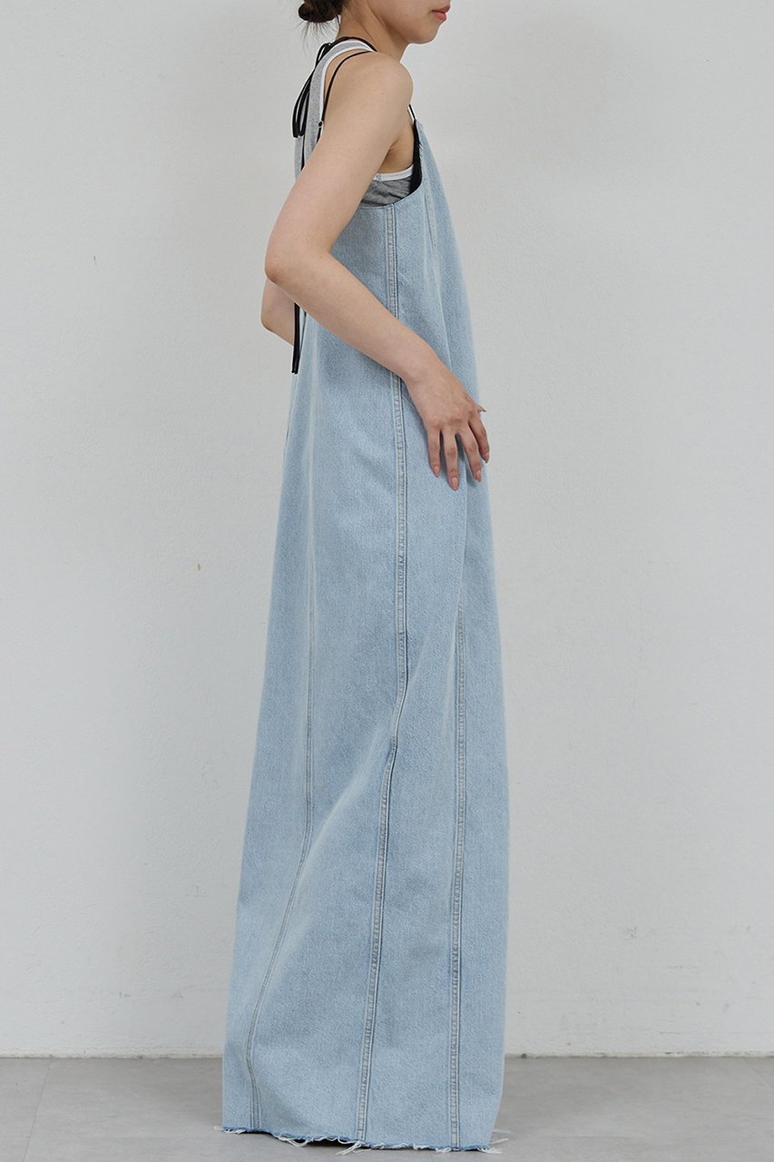 【ガリャルダガランテ/GALLARDAGALANTE】の【PEAS】リメイクデニムドレス 人気、トレンドファッション・服の通販 founy(ファニー) 　ファッション　Fashion　レディースファッション　Fashion for Women　ワンピース　Dresses　フォーマル・パーティードレス・結婚式用ドレス　Elegant & Casual Dresses　チュニック　Tunic Tops & Dresses　2025年　2025　2025-2026秋冬・A/W　Autumn/Winter 2025–26 AW25–26　スリット　Slit, Slit Detail　チュニック　Tunic, Long Top　デニム　Denim, Jeans Material　フリンジ　Fringe, Tassel　ラップ　Wrap, Wrap Design　リメイク　Remake, Reconstructed　ロング　Long, Long-Length　A/W・秋冬　Autumn/Winter　other-3|ID: prp329100004622120 ipo3291000000033169490
