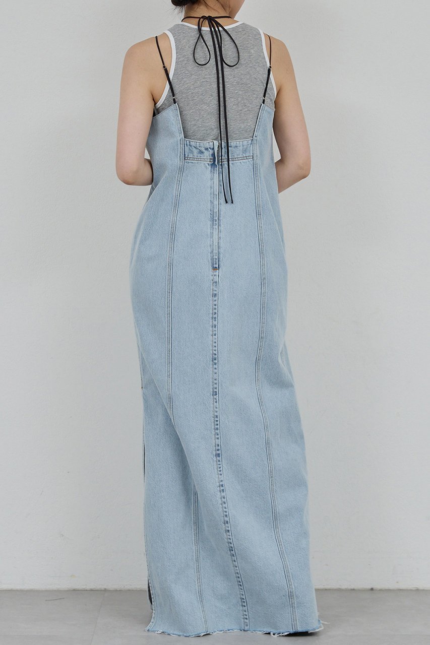 【ガリャルダガランテ/GALLARDAGALANTE】の【PEAS】リメイクデニムドレス 人気、トレンドファッション・服の通販 founy(ファニー) 　ファッション　Fashion　レディースファッション　Fashion for Women　ワンピース　Dresses　フォーマル・パーティードレス・結婚式用ドレス　Elegant & Casual Dresses　チュニック　Tunic Tops & Dresses　2025年　2025　2025-2026秋冬・A/W　Autumn/Winter 2025–26 AW25–26　スリット　Slit, Slit Detail　チュニック　Tunic, Long Top　デニム　Denim, Jeans Material　フリンジ　Fringe, Tassel　ラップ　Wrap, Wrap Design　リメイク　Remake, Reconstructed　ロング　Long, Long-Length　A/W・秋冬　Autumn/Winter　other-4|ID: prp329100004622120 ipo3291000000033169491