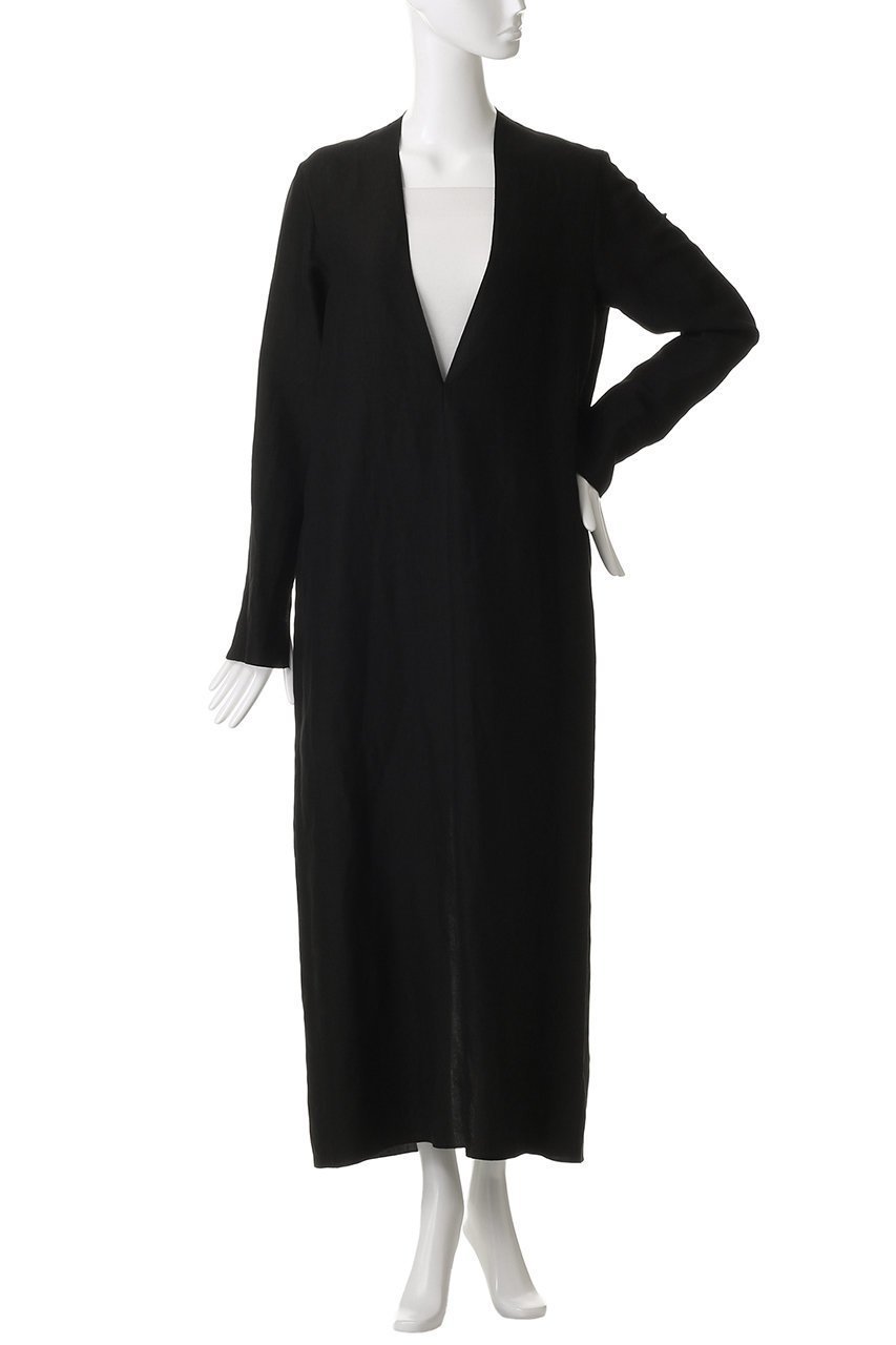 【イレーヴ/YLEVE】のテンセル リネン V ネック ワンピース 人気、トレンドファッション・服の通販 founy(ファニー) 　ファッション　Fashion　レディースファッション　Fashion for Women　ワンピース　Dresses　チュニック　Tunic Tops & Dresses　2025年　2025　2025-2026秋冬・A/W　Autumn/Winter 2025–26 AW25–26　ストレート　Straight, Straight Cut　タンブラー　Tumbler, Travel Mug　チュニック　Tunic, Long Top　ドレス　Dress, One-Piece　ポケット　Pocket, Pocket Detail　ラップ　Wrap, Wrap Design　リネン　Linen, Linen Fabric　ロング　Long, Long-Length　A/W・秋冬　Autumn/Winter　other-2|ID: prp329100004622122 ipo3291000000033169511