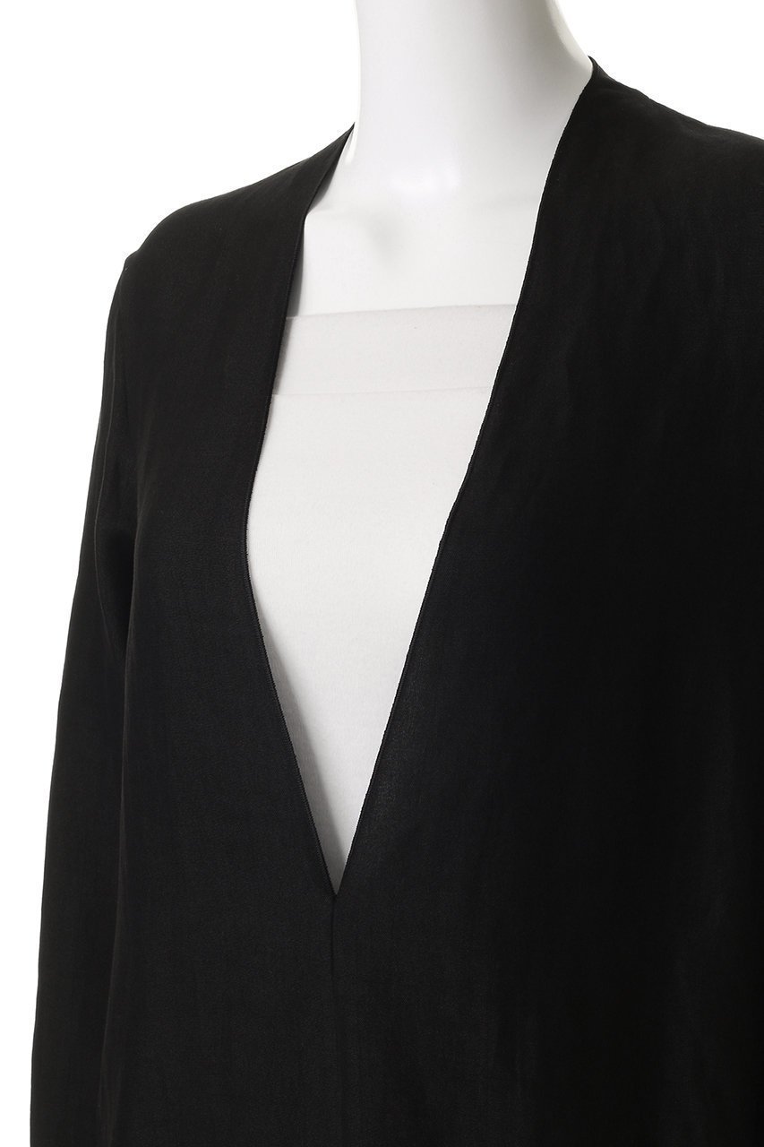 【イレーヴ/YLEVE】のテンセル リネン V ネック ワンピース 人気、トレンドファッション・服の通販 founy(ファニー) 　ファッション　Fashion　レディースファッション　Fashion for Women　ワンピース　Dresses　チュニック　Tunic Tops & Dresses　2025年　2025　2025-2026秋冬・A/W　Autumn/Winter 2025–26 AW25–26　ストレート　Straight, Straight Cut　タンブラー　Tumbler, Travel Mug　チュニック　Tunic, Long Top　ドレス　Dress, One-Piece　ポケット　Pocket, Pocket Detail　ラップ　Wrap, Wrap Design　リネン　Linen, Linen Fabric　ロング　Long, Long-Length　A/W・秋冬　Autumn/Winter　other-5|ID: prp329100004622122 ipo3291000000033169515
