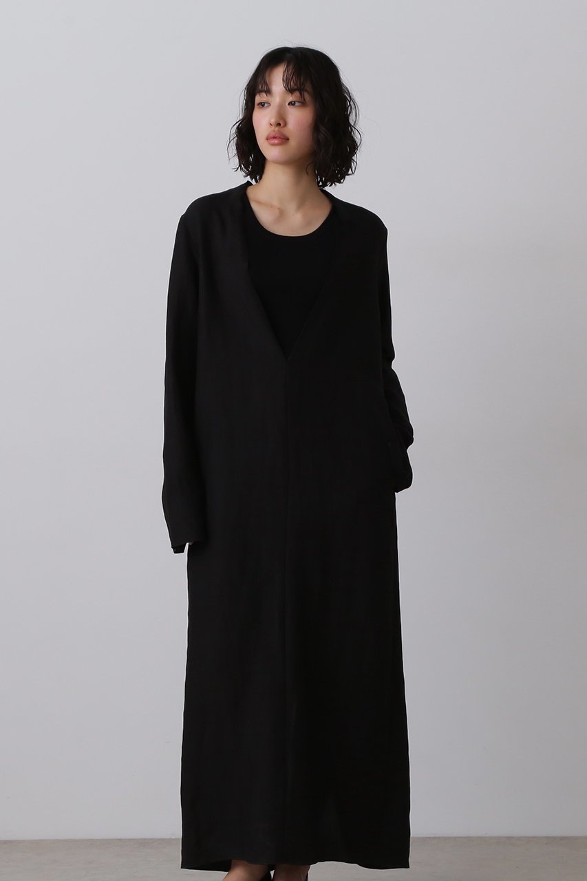 【イレーヴ/YLEVE】のテンセル リネン V ネック ワンピース 人気、トレンドファッション・服の通販 founy(ファニー) 　ファッション　Fashion　レディースファッション　Fashion for Women　ワンピース　Dresses　チュニック　Tunic Tops & Dresses　ストレート　Straight, Straight Cut　タンブラー　Tumbler, Travel Mug　チュニック　Tunic, Long Top　ドレス　Dress, One-Piece　ポケット　Pocket, Pocket Detail　ラップ　Wrap, Wrap Design　リネン　Linen, Linen Fabric　ロング　Long, Long-Length　other-7|ID: prp329100004622122 ipo3291000000033342651
