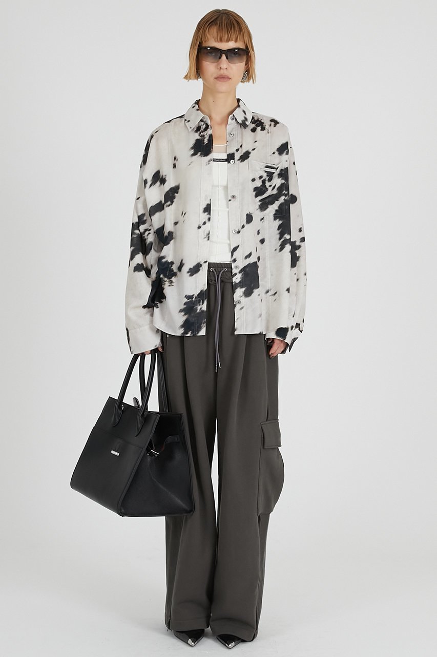 【プランク プロジェクト/PRANK PROJECT】のハラコプリントオーバーシャツ / Harako Print Overshirt 人気、トレンドファッション・服の通販 founy(ファニー) 　ファッション　Fashion　レディースファッション　Fashion for Women　トップス・カットソー　Cut & Sew Tops　シャツ・ブラウス・オフィスカジュアル　Elegant Blouses & Button-Ups　2025年　2025　2025-2026秋冬・A/W　Autumn/Winter 2025–26 AW25–26　サテン　Satin, Glossy Fabric　スリーブ　Sleeve, Long Sleeve / Short Sleeve　リアル　Real, Realistic　ロング　Long, Long-Length　エレガント 上品　Elegant　A/W・秋冬　Autumn/Winter　other-6|ID: prp329100004622126 ipo3291000000033169574