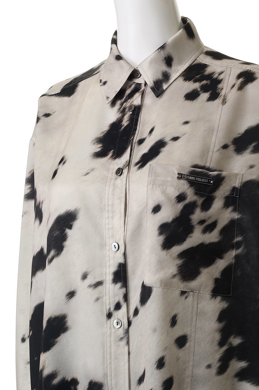 【プランク プロジェクト/PRANK PROJECT】のハラコプリントオーバーシャツ / Harako Print Overshirt 人気、トレンドファッション・服の通販 founy(ファニー) 　ファッション　Fashion　レディースファッション　Fashion for Women　トップス・カットソー　Cut & Sew Tops　シャツ・ブラウス・オフィスカジュアル　Elegant Blouses & Button-Ups　サテン　Satin, Glossy Fabric　スリーブ　Sleeve, Long Sleeve / Short Sleeve　リアル　Real, Realistic　ロング　Long, Long-Length　エレガント 上品　Elegant　other-8|ID: prp329100004622126 ipo3291000000033440030
