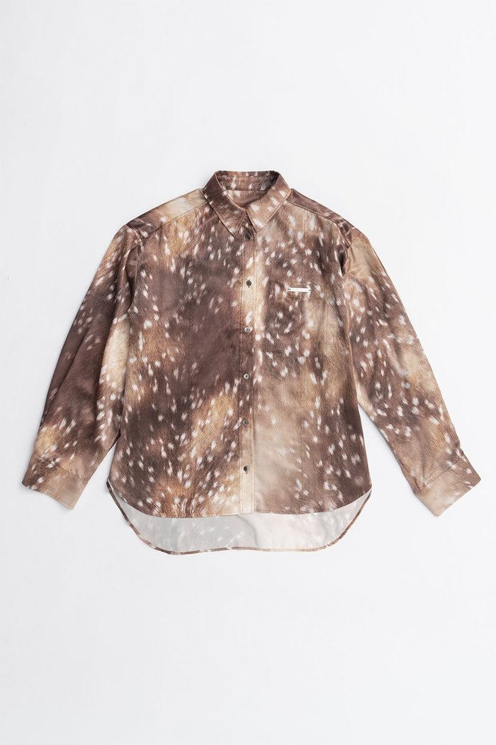 【プランク プロジェクト/PRANK PROJECT】のバンビプリントオーバーシャツ / Bambi Print Overshirt インテリア・キッズ・メンズ・レディースファッション・服の通販 founy(ファニー) https://founy.com/ ファッション Fashion レディースファッション Fashion for Women トップス・カットソー Cut & Sew Tops シャツ・ブラウス・オフィスカジュアル Elegant Blouses & Button-Ups 2025年 2025 2025-2026秋冬・A/W Autumn/Winter 2025–26 AW25–26 サテン Satin, Glossy Fabric スリーブ Sleeve, Long Sleeve / Short Sleeve プリント Print, Printed Pattern ロング Long, Long-Length エレガント 上品 Elegant A/W・秋冬 Autumn/Winter |ID: prp329100004622127 ipo3291000000033169577