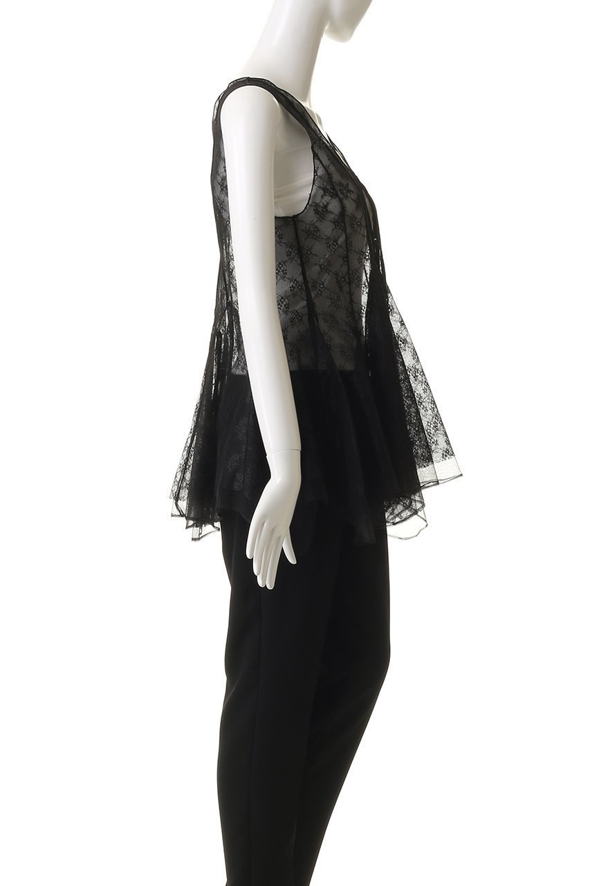 【プランク プロジェクト/PRANK PROJECT】のランダムヘムレーストップ / Random Hem Lace Top 人気、トレンドファッション・服の通販 founy(ファニー) 　ファッション　Fashion　レディースファッション　Fashion for Women　トップス・カットソー　Cut & Sew Tops　シャツ・ブラウス・オフィスカジュアル　Elegant Blouses & Button-Ups　スリーブ　Sleeve, Long Sleeve / Short Sleeve　チュール　Tulip, Tulip Motif　ノースリーブ　Sleeveless, No-Sleeve　ヘムライン　Hemline, Bottom Cut　レース　Lace, Lace Fabric　ロング　Long, Long-Length　other-5|ID: prp329100004622128 ipo3291000000033408340