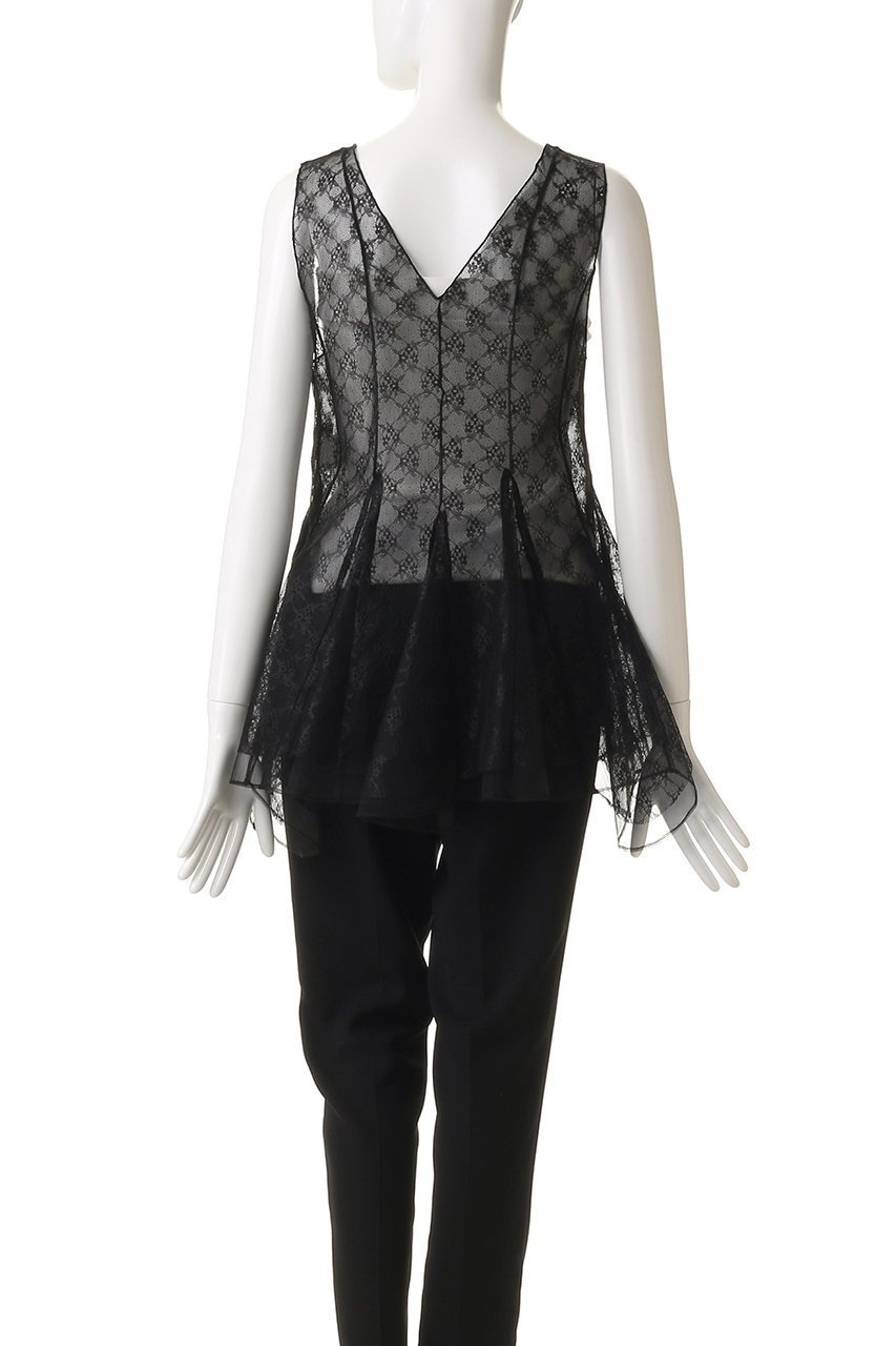 【プランク プロジェクト/PRANK PROJECT】のランダムヘムレーストップ / Random Hem Lace Top 人気、トレンドファッション・服の通販 founy(ファニー) 　ファッション　Fashion　レディースファッション　Fashion for Women　トップス・カットソー　Cut & Sew Tops　シャツ・ブラウス・オフィスカジュアル　Elegant Blouses & Button-Ups　スリーブ　Sleeve, Long Sleeve / Short Sleeve　チュール　Tulip, Tulip Motif　ノースリーブ　Sleeveless, No-Sleeve　ヘムライン　Hemline, Bottom Cut　レース　Lace, Lace Fabric　ロング　Long, Long-Length　other-6|ID: prp329100004622128 ipo3291000000033408341