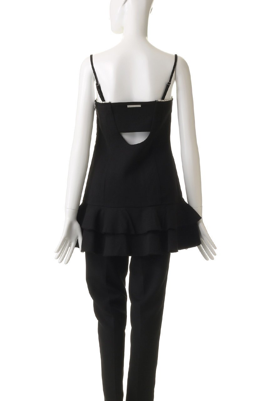 【プランク プロジェクト/PRANK PROJECT】のウーステッドフリルチュニック / Waste Frill Tunic 人気、トレンドファッション・服の通販 founy(ファニー) 　ファッション　Fashion　レディースファッション　Fashion for Women　トップス・カットソー　Cut & Sew Tops　シャツ・ブラウス・オフィスカジュアル　Elegant Blouses & Button-Ups　おすすめ　Recommended / Our Picks　インナー　Innerwear　カッティング　Cutting Detail　スリーブ　Sleeve, Long Sleeve / Short Sleeve　フィット　Fit, Slim Fit　フリル　Frill, Ruffle　ロング　Long, Long-Length　other-4|ID: prp329100004622129 ipo3291000000033576719