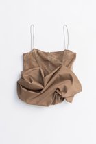 【プランク プロジェクト/PRANK PROJECT】のボリュームヘムキャミソール / Volume Hem Camisole 人気、トレンドファッション・服の通販 founy(ファニー) ファッション Fashion レディースファッション Fashion for Women トップス・カットソー Cut & Sew Tops キャミソール&ノースリーブ Camisoles & Sleeveless Tops シャツ・ブラウス・オフィスカジュアル Elegant Blouses & Button-Ups コンパクト Compact, Small Size サテン Satin, Glossy Fabric ノースリーブ Sleeveless, No-Sleeve バルーン Balloon, Balloon Silhouette フォルム Silhouette, Form ボトム Bottoms, Lower Wear マニッシュ Mannish, Boyish レース Lace, Lace Fabric エレガント 上品 Elegant thumbnail BGE(ベージュ)|ID: prp329100004622130 ipo3291000000033169623