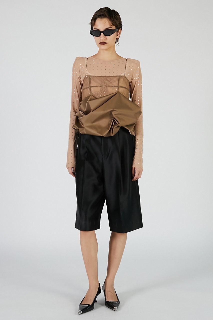 【プランク プロジェクト/PRANK PROJECT】のボリュームヘムキャミソール / Volume Hem Camisole 人気、トレンドファッション・服の通販 founy(ファニー) ファッション Fashion レディースファッション Fashion for Women トップス・カットソー Cut & Sew Tops キャミソール&ノースリーブ Camisoles & Sleeveless Tops シャツ・ブラウス・オフィスカジュアル Elegant Blouses & Button-Ups コンパクト Compact, Small Size サテン Satin, Glossy Fabric ノースリーブ Sleeveless, No-Sleeve バルーン Balloon, Balloon Silhouette フォルム Silhouette, Form ボトム Bottoms, Lower Wear マニッシュ Mannish, Boyish レース Lace, Lace Fabric エレガント 上品 Elegant other-7|ID: prp329100004622130 ipo3291000000033169633