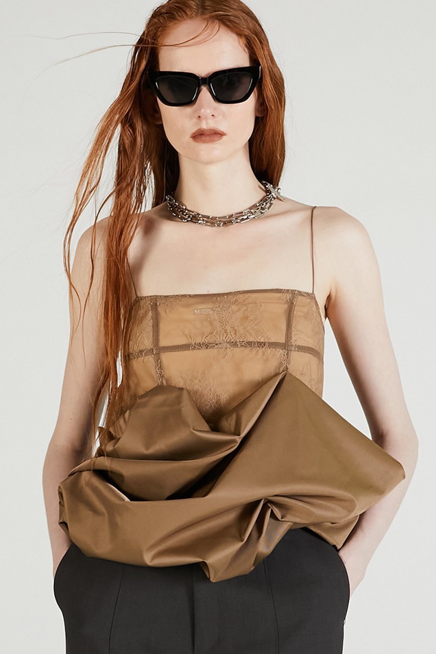 【プランク プロジェクト/PRANK PROJECT】のボリュームヘムキャミソール / Volume Hem Camisole 人気、トレンドファッション・服の通販 founy(ファニー) ファッション Fashion レディースファッション Fashion for Women トップス・カットソー Cut & Sew Tops キャミソール&ノースリーブ Camisoles & Sleeveless Tops シャツ・ブラウス・オフィスカジュアル Elegant Blouses & Button-Ups コンパクト Compact, Small Size サテン Satin, Glossy Fabric ノースリーブ Sleeveless, No-Sleeve バルーン Balloon, Balloon Silhouette フォルム Silhouette, Form ボトム Bottoms, Lower Wear マニッシュ Mannish, Boyish レース Lace, Lace Fabric エレガント 上品 Elegant other-6|ID: prp329100004622130 ipo3291000000035865156