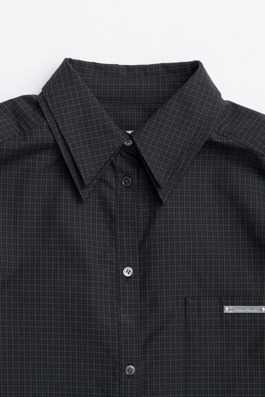 【プランク プロジェクト/PRANK PROJECT】のダブルカラーパワショルオーバーシャツ / Double Collar Power Shirt Over Shirt 人気、トレンドファッション・服の通販 founy(ファニー) ファッション Fashion レディースファッション Fashion for Women トップス・カットソー Cut & Sew Tops シャツ・ブラウス・オフィスカジュアル Elegant Blouses & Button-Ups おすすめ Recommended / Our Picks グログラン Grosgrain, Grosgrain Ribbon スリーブ Sleeve, Long Sleeve / Short Sleeve ダブル Double, Double-Breasted チェック Check, Plaid, Tartan ロング Long, Long-Length other-2|ID: prp329100004622131 ipo3291000000033169643