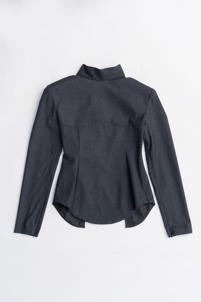 【プランク プロジェクト/PRANK PROJECT】のスーチングバックタイトップス / Suiting Back Tie Tops インテリア・キッズ・メンズ・レディースファッション・服の通販 founy(ファニー) https://founy.com/ ファッション Fashion レディースファッション Fashion for Women トップス・カットソー Cut & Sew Tops シャツ・ブラウス・オフィスカジュアル Elegant Blouses & Button-Ups シンプル Simple, Minimal スリーブ Sleeve, Long Sleeve / Short Sleeve フロント Front, Front Design マニッシュ Mannish, Boyish ラウンド Round, Round Neck ロング Long, Long-Length |ID: prp329100004622132 ipo3291000000033169654